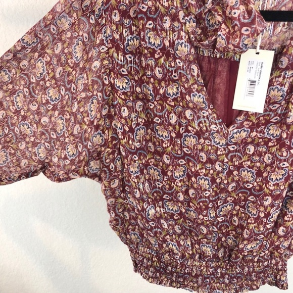 Ramy Brook Winslow Tie-Neck Blouse Top - Picture 6 of 7